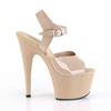 Pleaser - ADORE708N Sandale à bride à la cheville, Pole dance chaussures - Chaussures de pole dance - Crème Product image